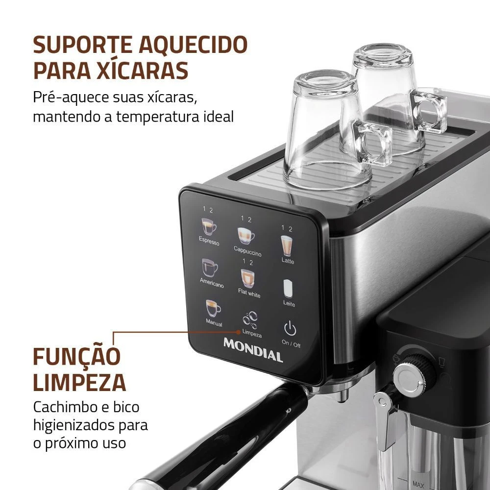 Cafeteira Mondial Espresso Dolce Latte 20 Bar C-28-ECL 1250W 127V